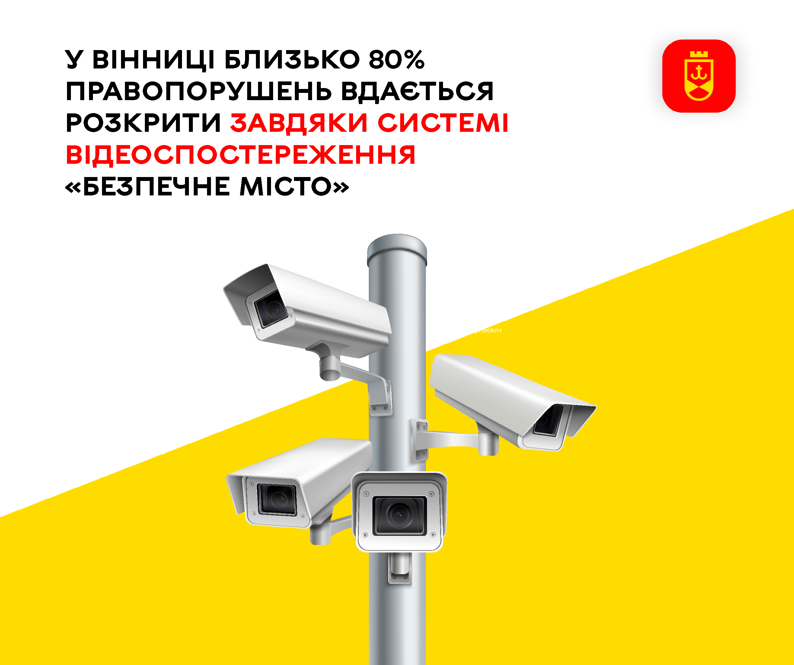 У Вінниці близько 80% правопорушень вдається розкрити завдяки системі відеоспостереження «Безпечне місто»  
